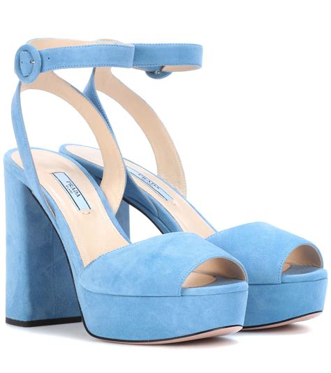 sandalo prada tcco blu|prada platform sandals.